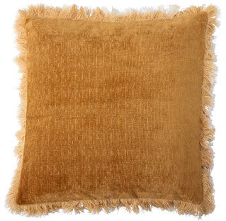 Poduszka dekoracyjna Tuskezza 45x45 cm żółta – obraz-1