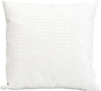 Perna decorativa Croco alb 40x40cm – imagine-1.