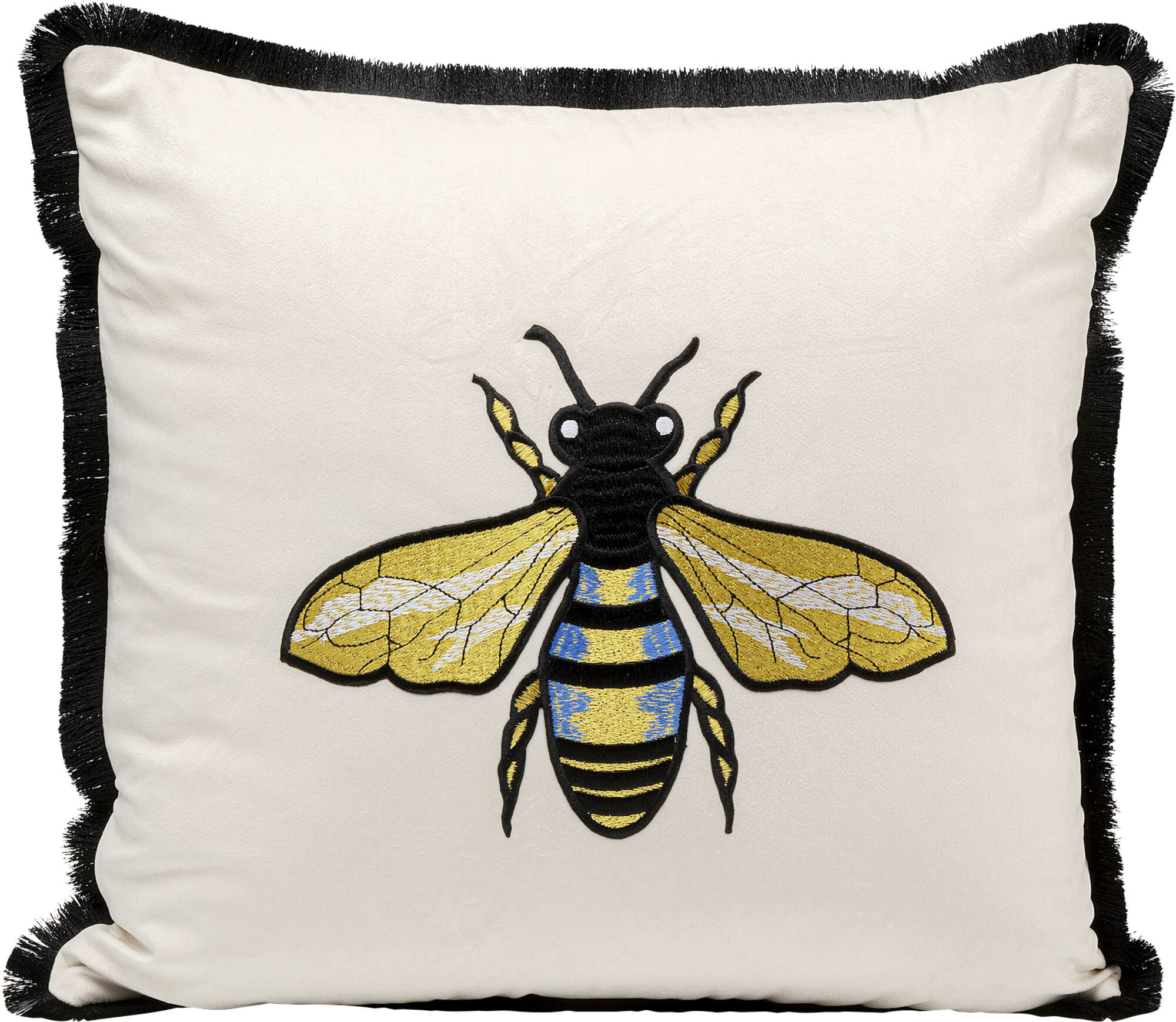 Prydnadskudde Bee - Vit, 45x45cm – bild-1.