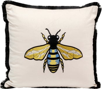 Cojín Bee Blanco 45x45cm – Imagen-1.