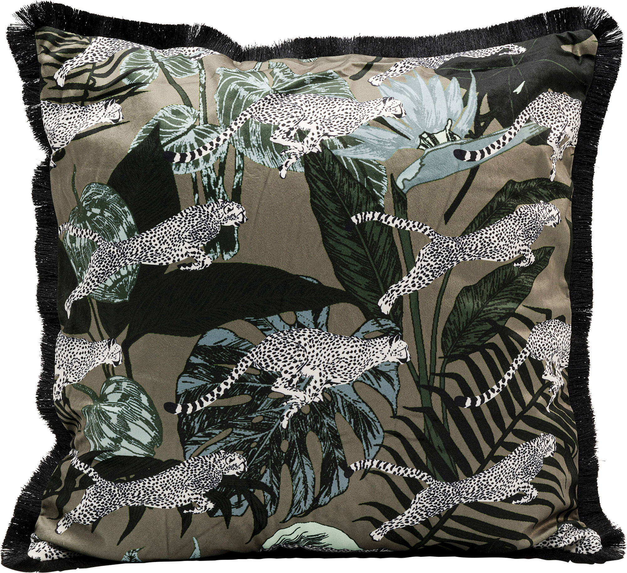 Jungle Leaf Párna 45x45cm – kép-1.