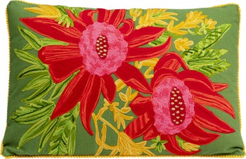Pernuta decorativa Fiorista verde 60x40cm – imagine-1.