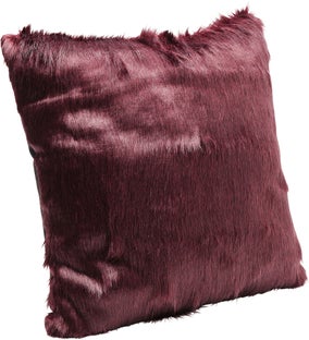 Perna decorativa Ontario Fur Dark Rosu 60x60cm – imagine-1.