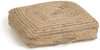 Poduszka podłogowa 58x58 cm naturalna – obraz-1