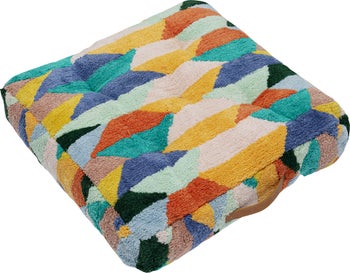 Poduszka podłogowa kolorowa bawełna z uchwytem 60x60 cm – grafika-1.