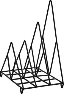 Podziałka na talerze/książki 17x22 cm czarna – obraz-1