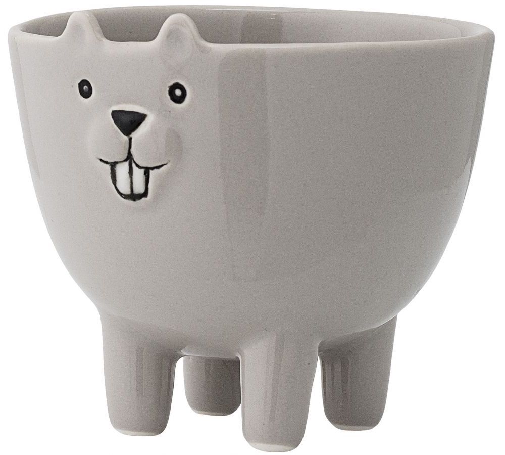 Pojemnik szary bóbr Ø10x8 cm – obraz-1