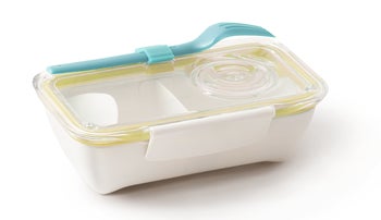 Pojemnik Bento Box 0.5 L żółto-biały – obraz-1