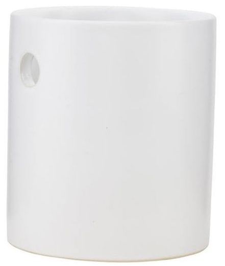 Pojemnik ceramiczny biały 12x13 cm – obraz-1