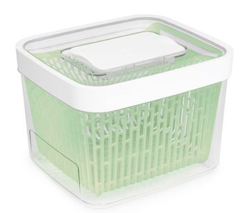 Pojemnik do przechowywania żywności przezroczysty z białą pokrywką rozmiar M – grafika-1.