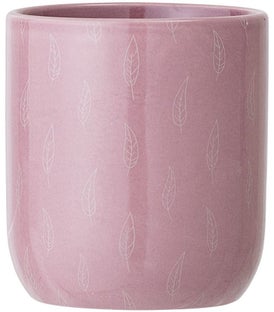 Pojemnik ceramiczny różowy Ø10x11 cm – obraz-1