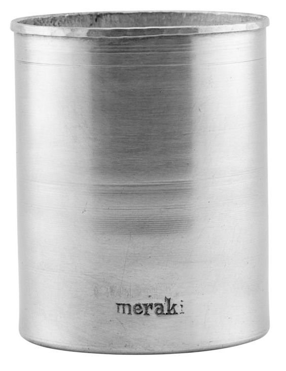 Pojemnik Meraki ∅8x11 cm srebrny – obraz-1