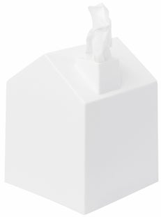 Pojemnik na chusteczki biały 13x13 cm – obraz-1