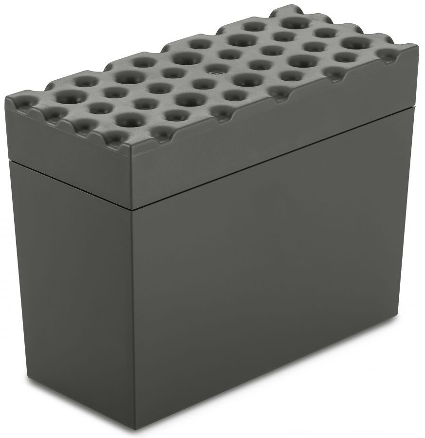Pojemnik na pieczywo chrupkie Brod 18x15 cm ciemnoszary – obraz-1