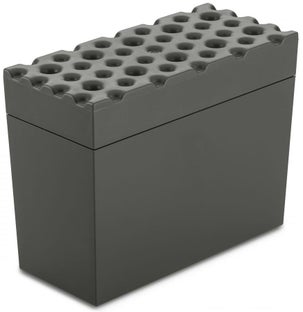 Pojemnik na pieczywo chrupkie Brod 18x15 cm ciemnoszary – obraz-1