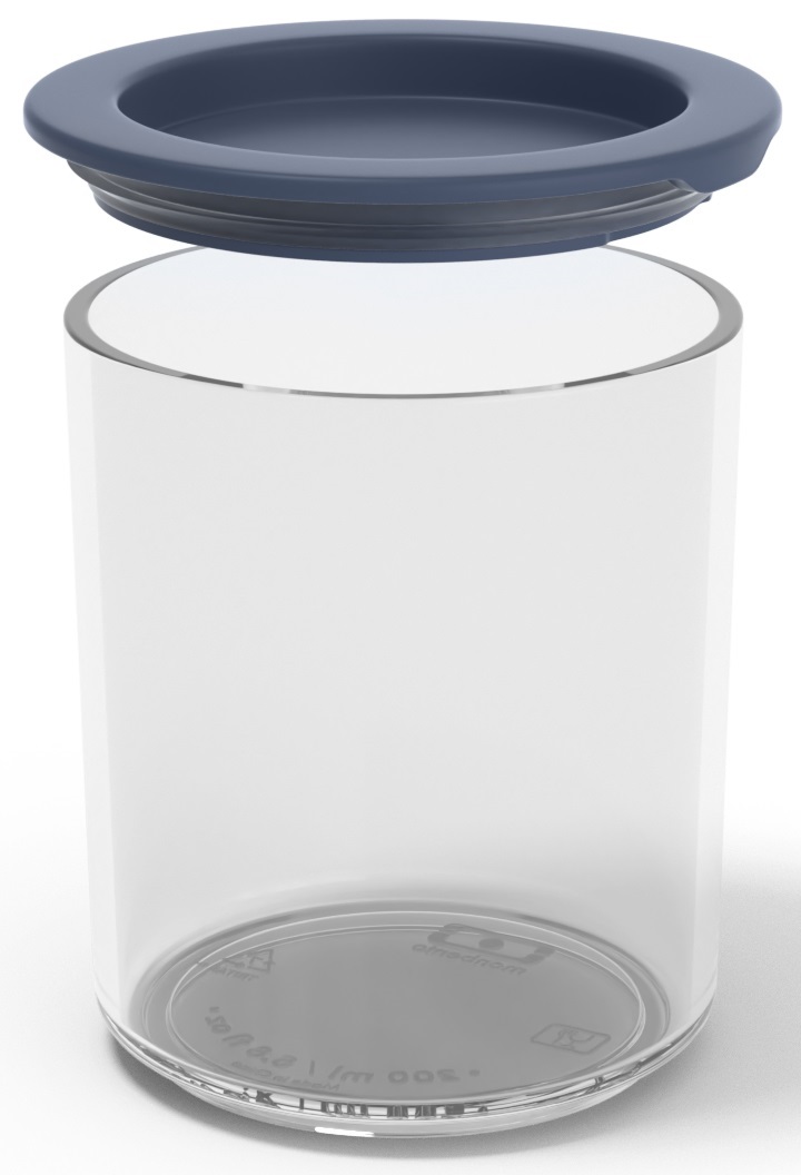 Pojemnik na przekąski Delight 200 ml transparento-granatowy – obraz-1
