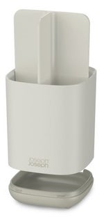 Pojemnik na szczoteczki ⌀9x13 cm ecru antypoślizgowy – obraz-1