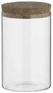 Pojemnik szklany 950 ml pokrywka z korka – obraz-1