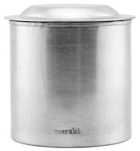 Pojemnik z pokrywką Meraki ∅11x11 cm srebrny – obraz-1