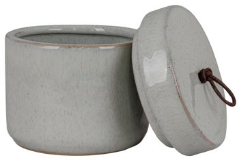 Pojemnik z przykrywką kamionkowy szary Ø11x10 cm – grafika-1.