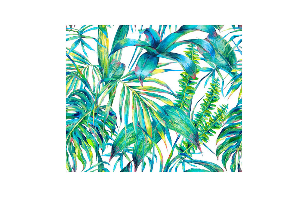 Покривка Папрати и цветя в зелено 140/240 – изображение-1