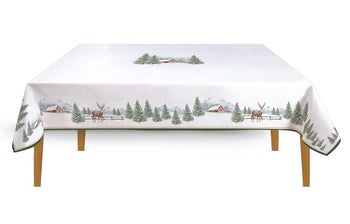 Покривка за маса 210х145 см WHITE FOREST – изображение-1