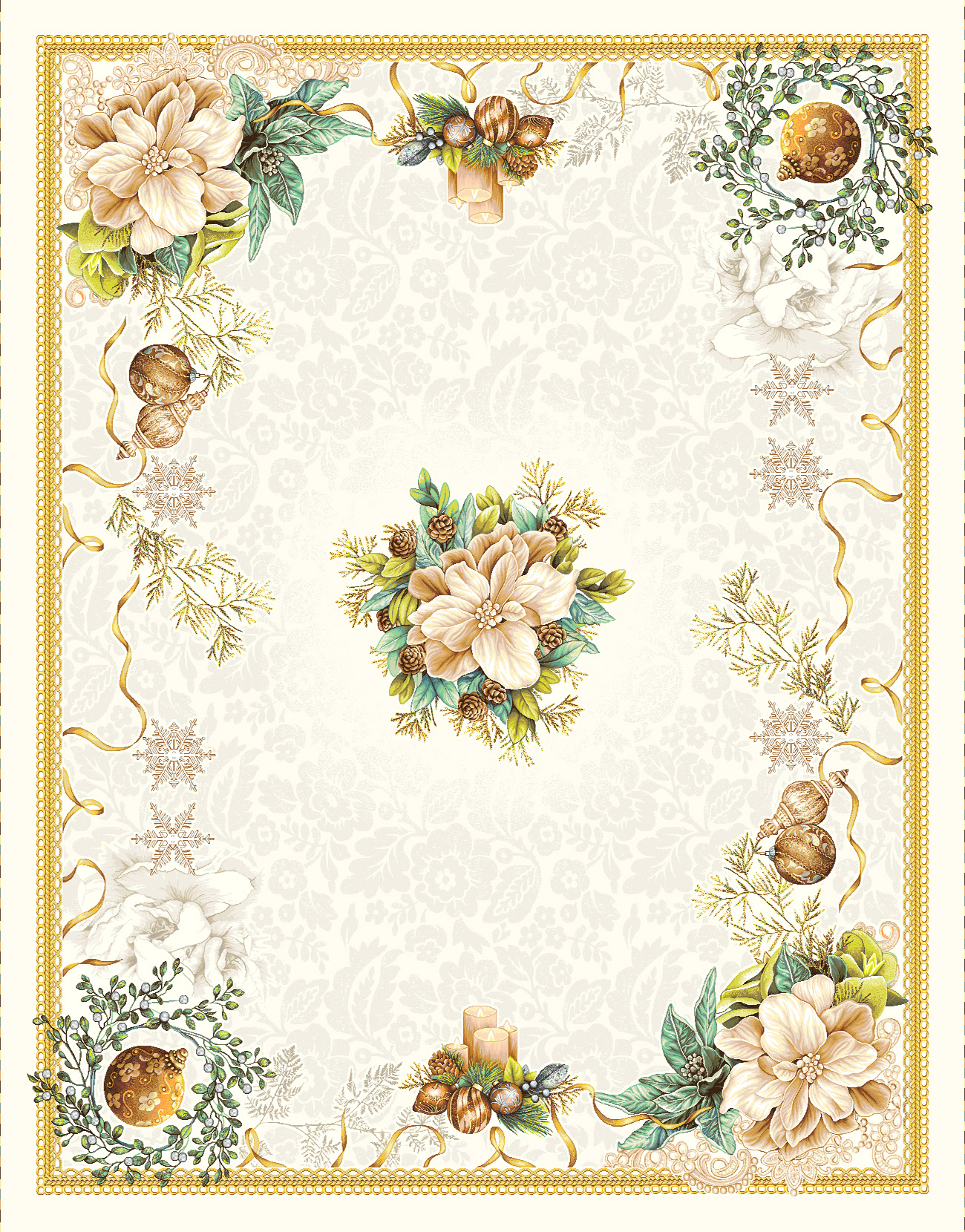 Покривка за маса CANDLE 135х175 см – изображение-1