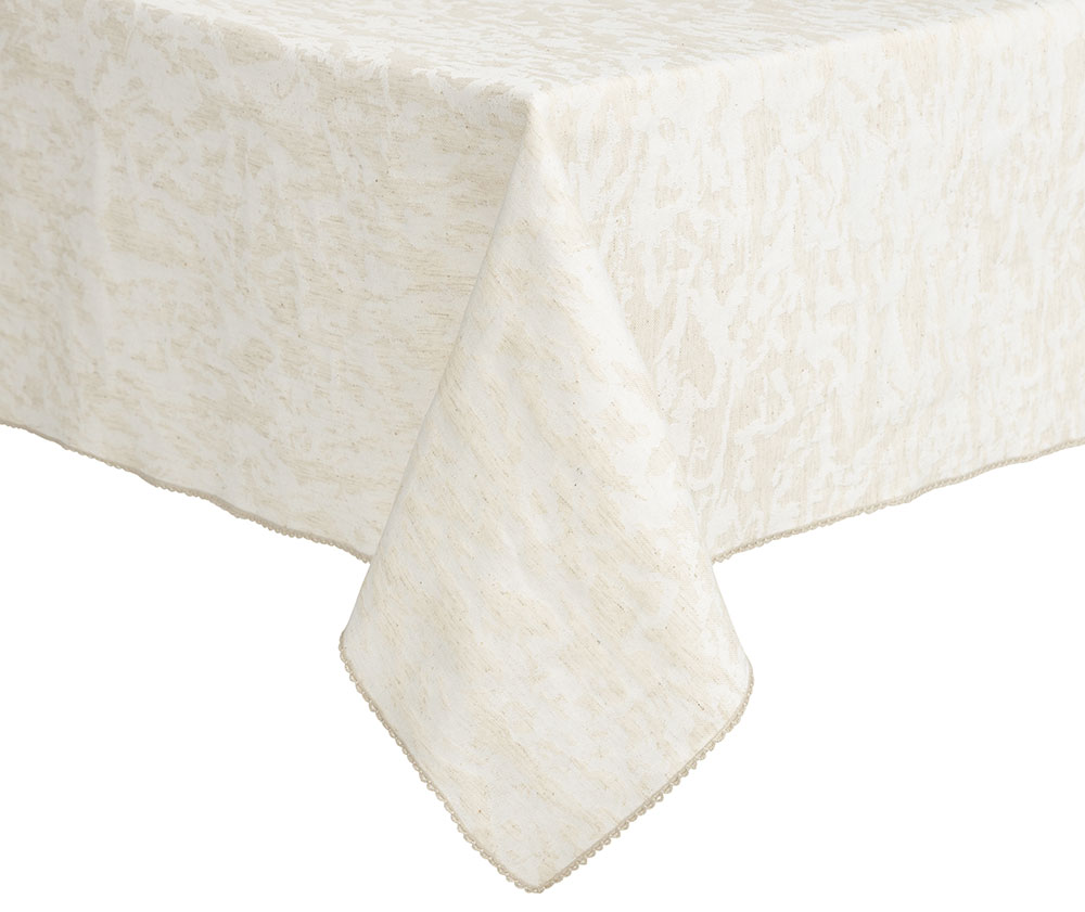 Покривка за маса с бродиран маншет 120х160 см – изображение-1