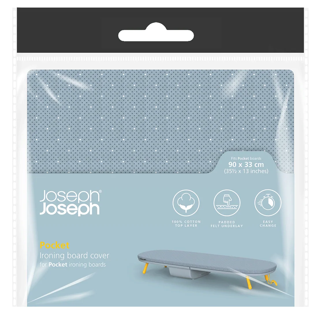 Pokrowiec na deskę do prasowania szary 90x33 cm – obraz-1