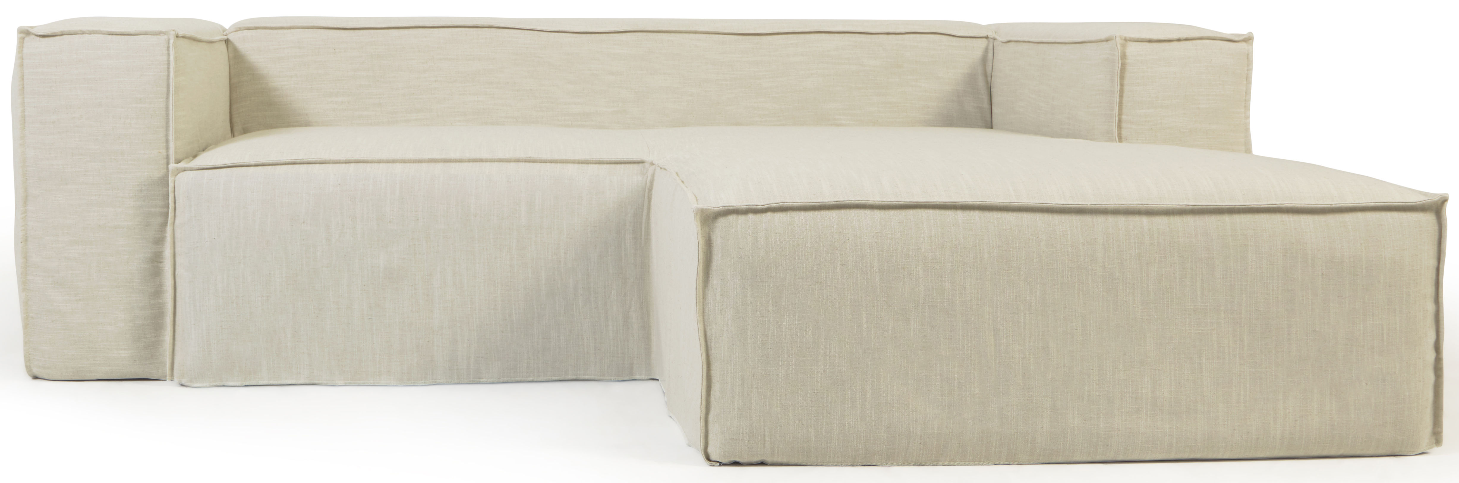 Pokrowiec na narożnik beżowy prawy – obraz-1