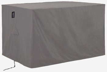 Pokrowiec ochronny na sofę 2 osobową ogrodową szary 145x105 cm – obraz-1