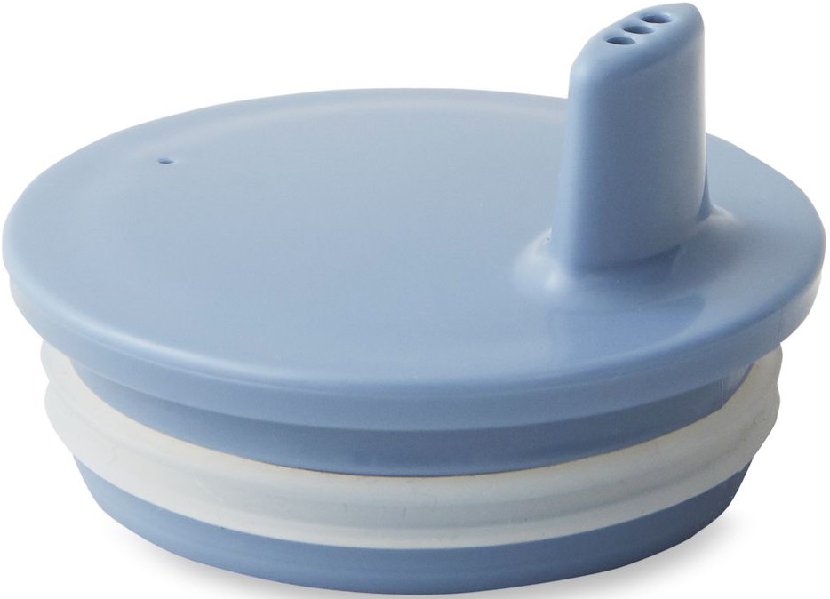 Pokrywka na kubek dla dziecka niebieska Ø8x5 cm – obraz-1