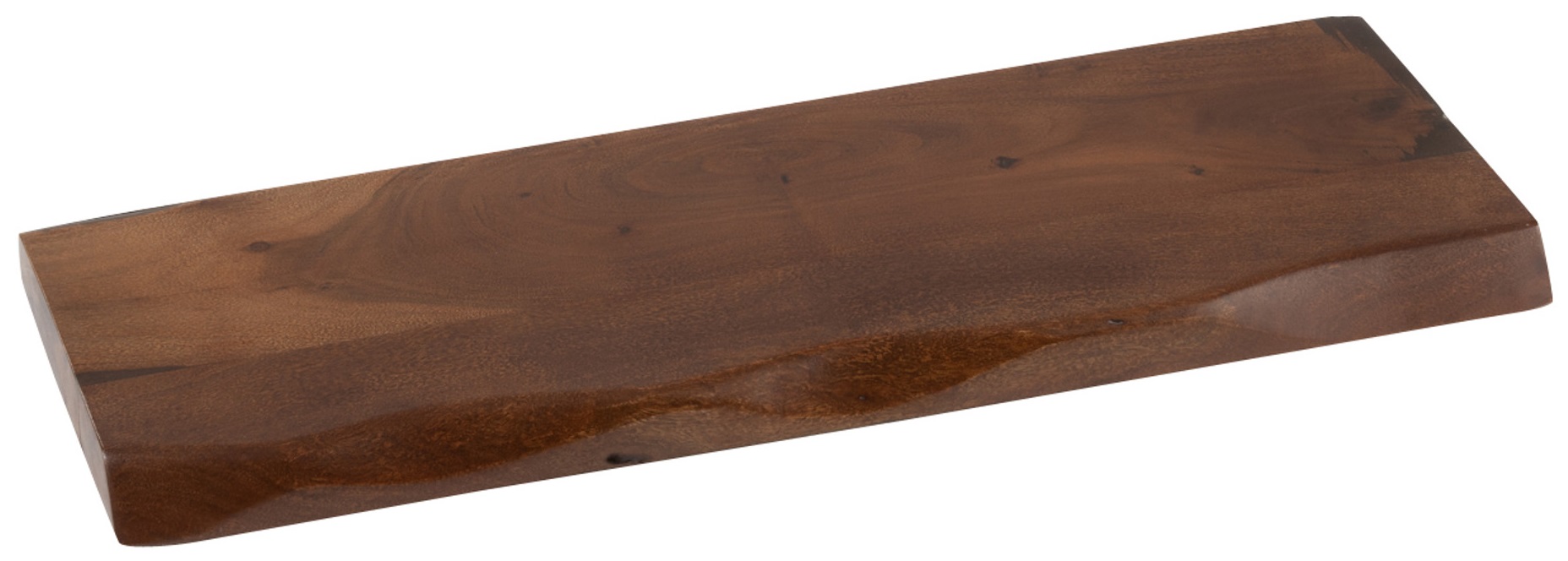 Półka wisząca brązowa drewno akacja 70x27 cm – obraz-1