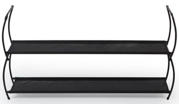 Półka na buty Imelda metalowa czarna – obraz-1