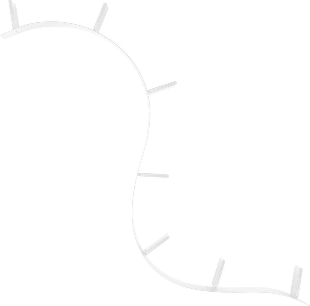 Półka na książki Bookworm 320x20 cm biała – obraz-1