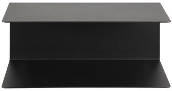 Czarna metalowa półka wisząca 35x20 cm nowoczesny design do wnętrz – grafika-1.