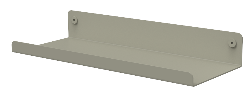 Półka wisząca zielona metalowa 37x14 cm – obraz-1