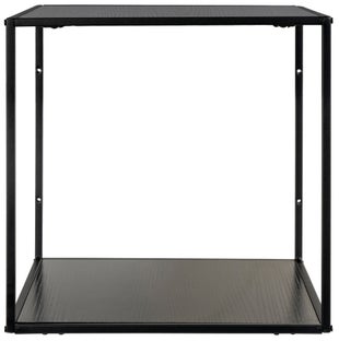 Półka wisząca czarna metalowa 36x36 cm – grafika-1.