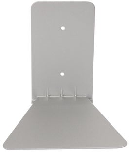 Zestaw 3 półek wiszących na książki szary metalowy 13x14 cm – obraz-1