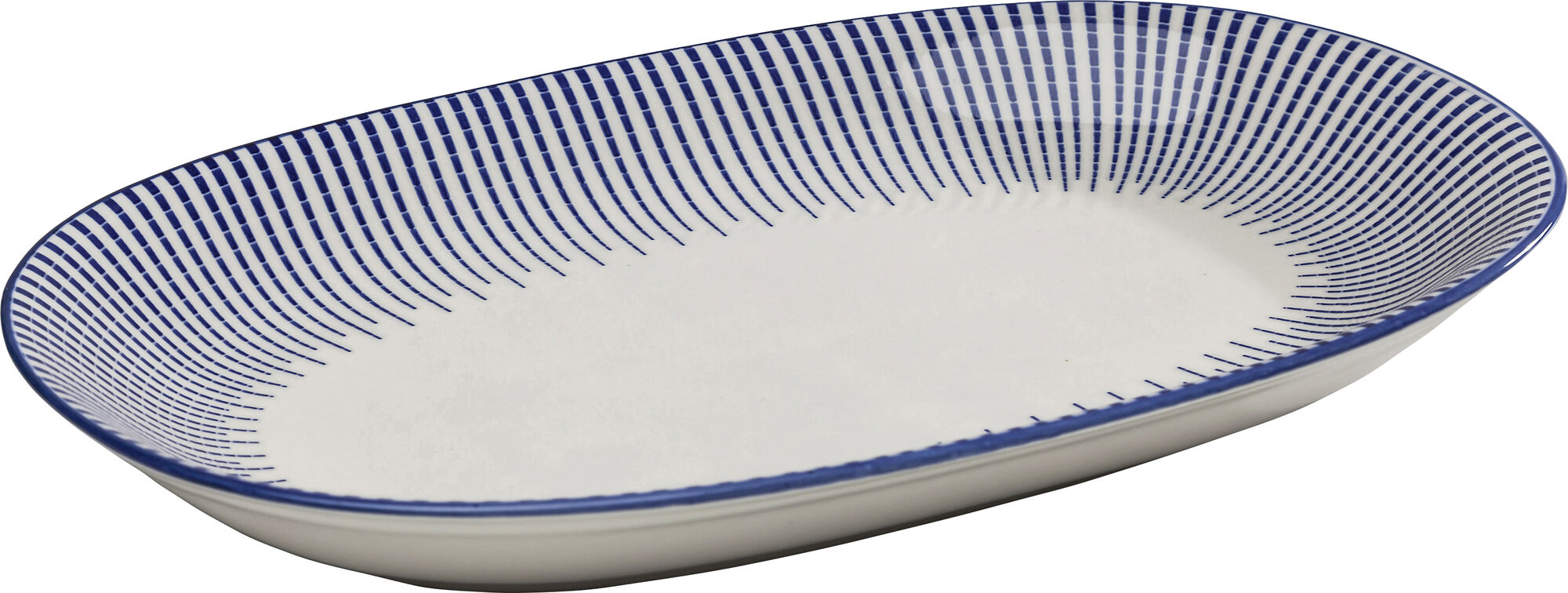 Półmisek Blu Ora 27x18 cm biało-niebieski – obraz-1