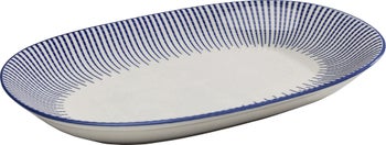 Półmisek Blu Ora 27x18 cm biało-niebieski – obraz-1