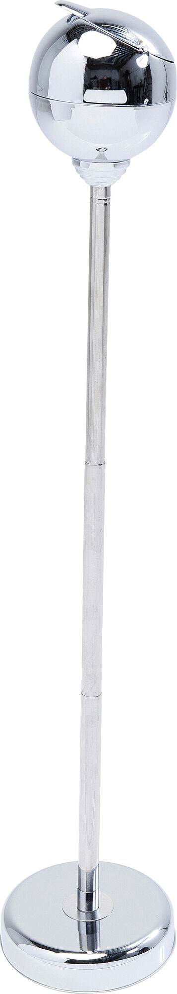 Popielniczka na stojaku stal nierdzewna regulacja wysokości 37-72 cm połysk – obraz-1