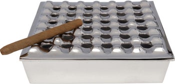 Cenicero Soho Square plata 25x25cm – Imagen-1.