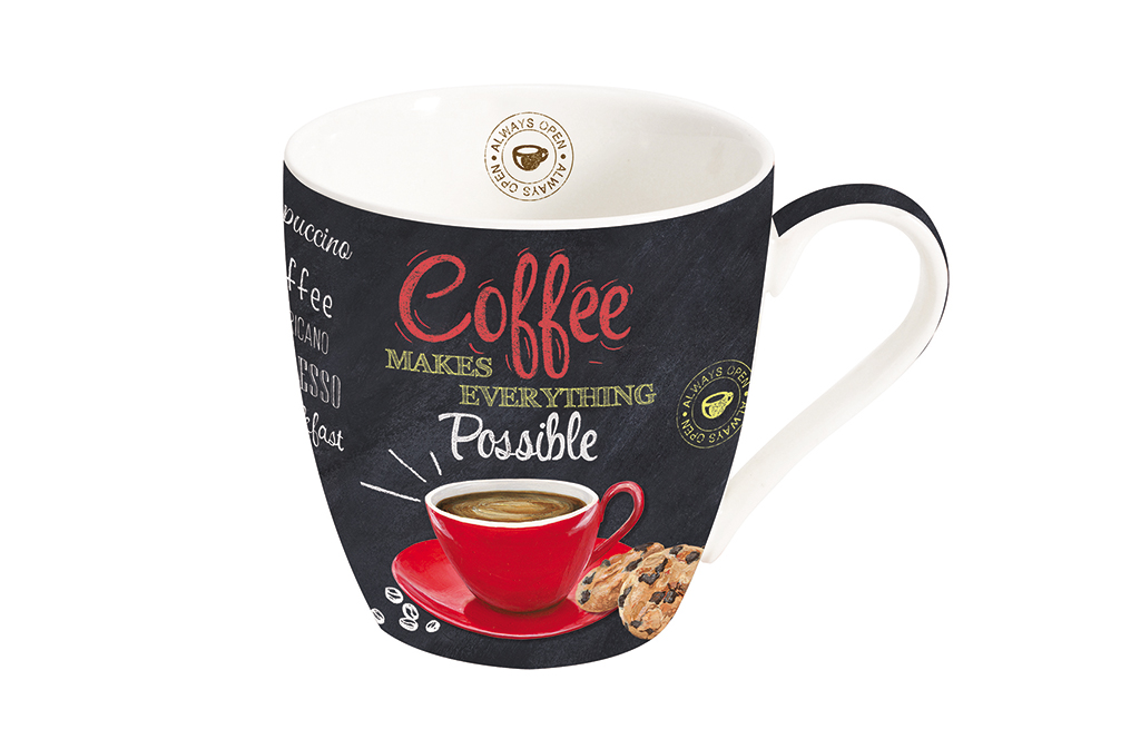 Порцеланова чаша IT'S COFFEE TIME RED – изображение-1