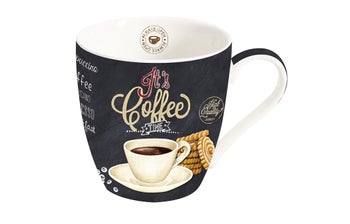 Порцеланова чаша IT'S COFFEE TIME WHITE – изображение-1