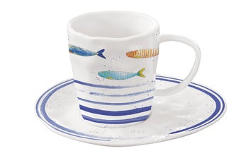 Порцеланова чаша с чинийка BORD DE MER – изображение-1