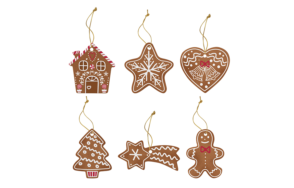 Порцеланови декорации за елха GINGERBREAD – изображение-1