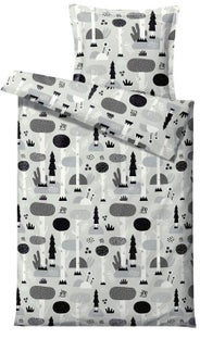 Pościel bawełna czarna 140x100 cm – obraz-1