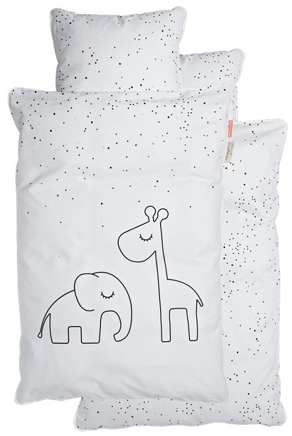 Pościel niemowlęca Dreamy Dots 100x70 cm - 45x40 cm biała – obraz-1