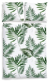 Pościel Palmy 160x200 cm - 2x 70x80 cm – obraz-1